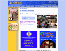 Tablet Screenshot of gilmoreshows.com